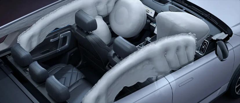 Sistema de airbags do carro